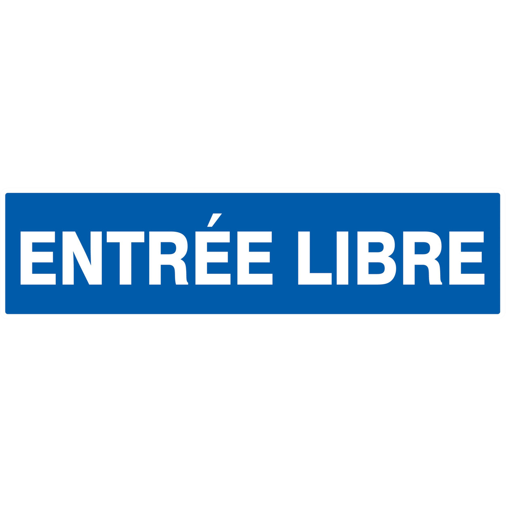 Panneau adhésif ENTREE LIBRE 200X52MM TALIAPLAST - 720615