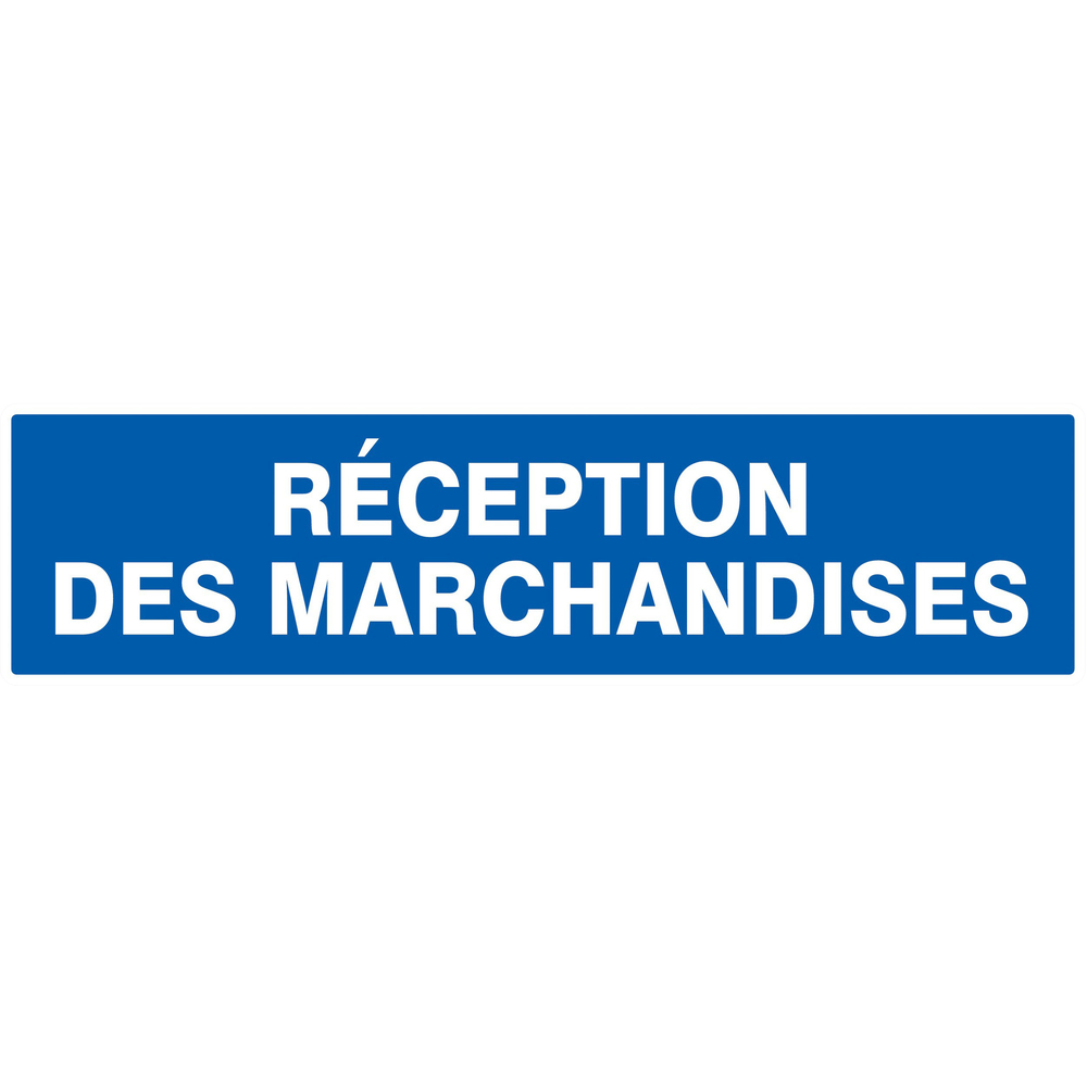 Panneau adhésif RECEPTION DES MARCHANDISES 200X52MM TALIAPLAST - 720625