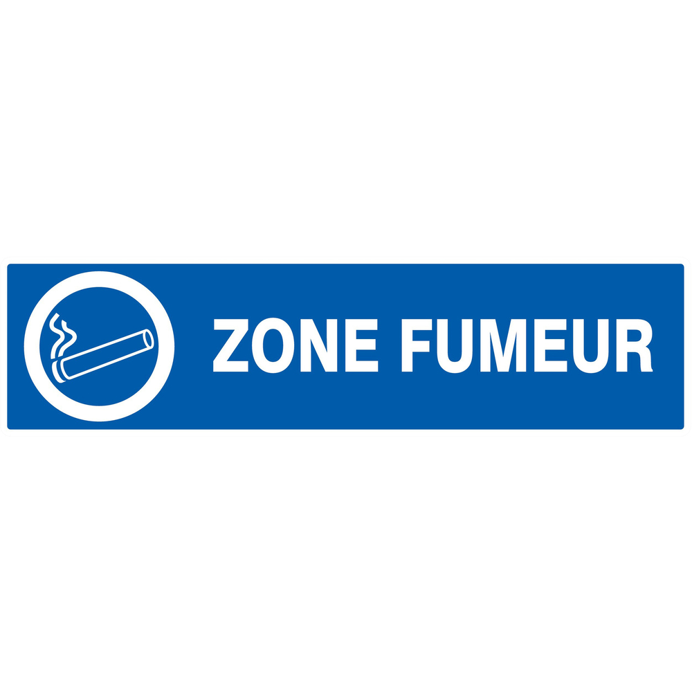 Panneau adhésif ZONE FUMEUR 200X52MM TALIAPLAST - 720633