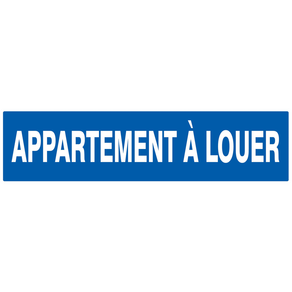Panneau adhésif APPARTEMENT A LOUER 200X52MM TALIAPLAST - 720636