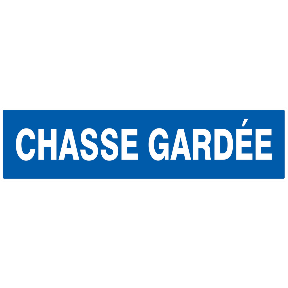 Panneau adhésif CHASSE GARDEE 200X52MM TALIAPLAST - 720644