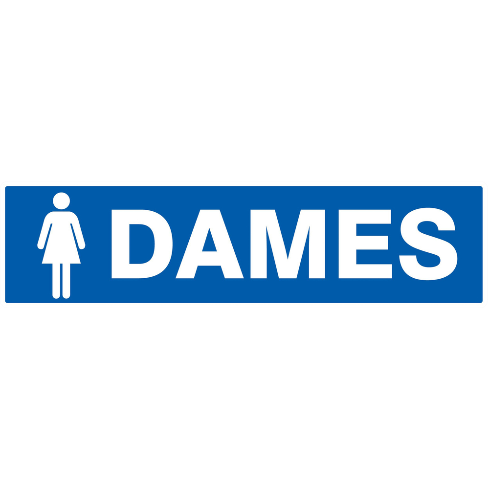 Panneau adhésif TOILETTES DAMES 200X52MM TALIAPLAST - 720647