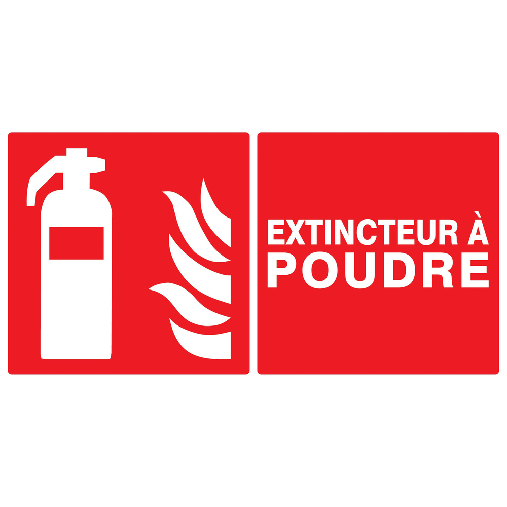 PANNEAU EXTINCTEUR A POUDRE 330X200MM TALIAPLAST - 721109