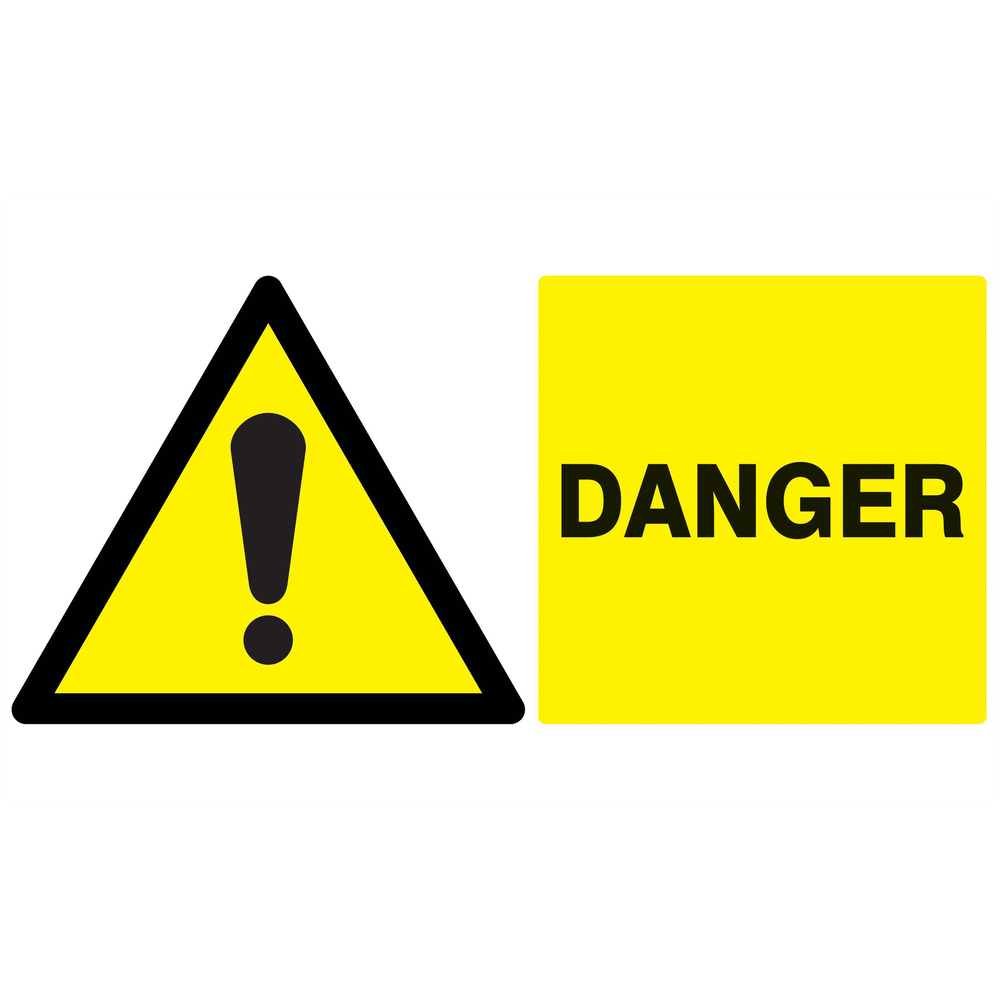 Panneau adhésif DANGER 330X200MM TALIAPLAST - 721304