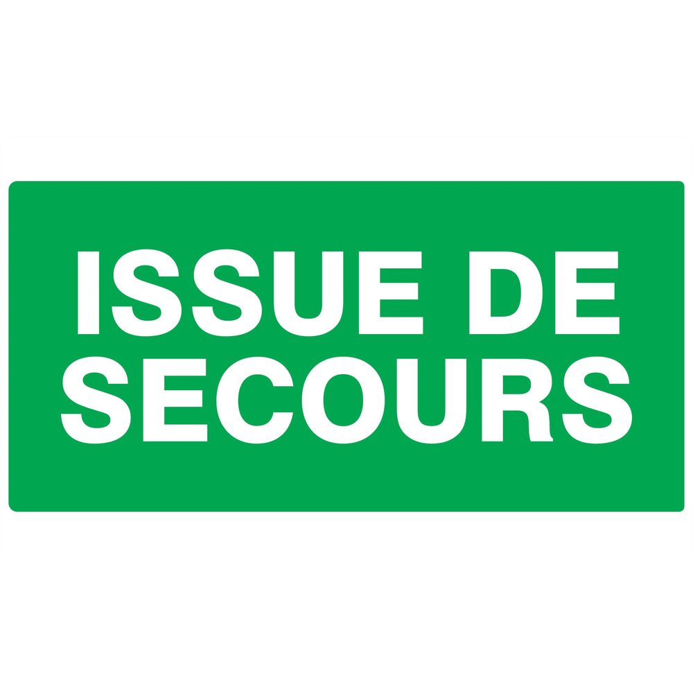 PANNEAU ISSUE DE SECOURS 330X200MM TALIAPLAST - 721402