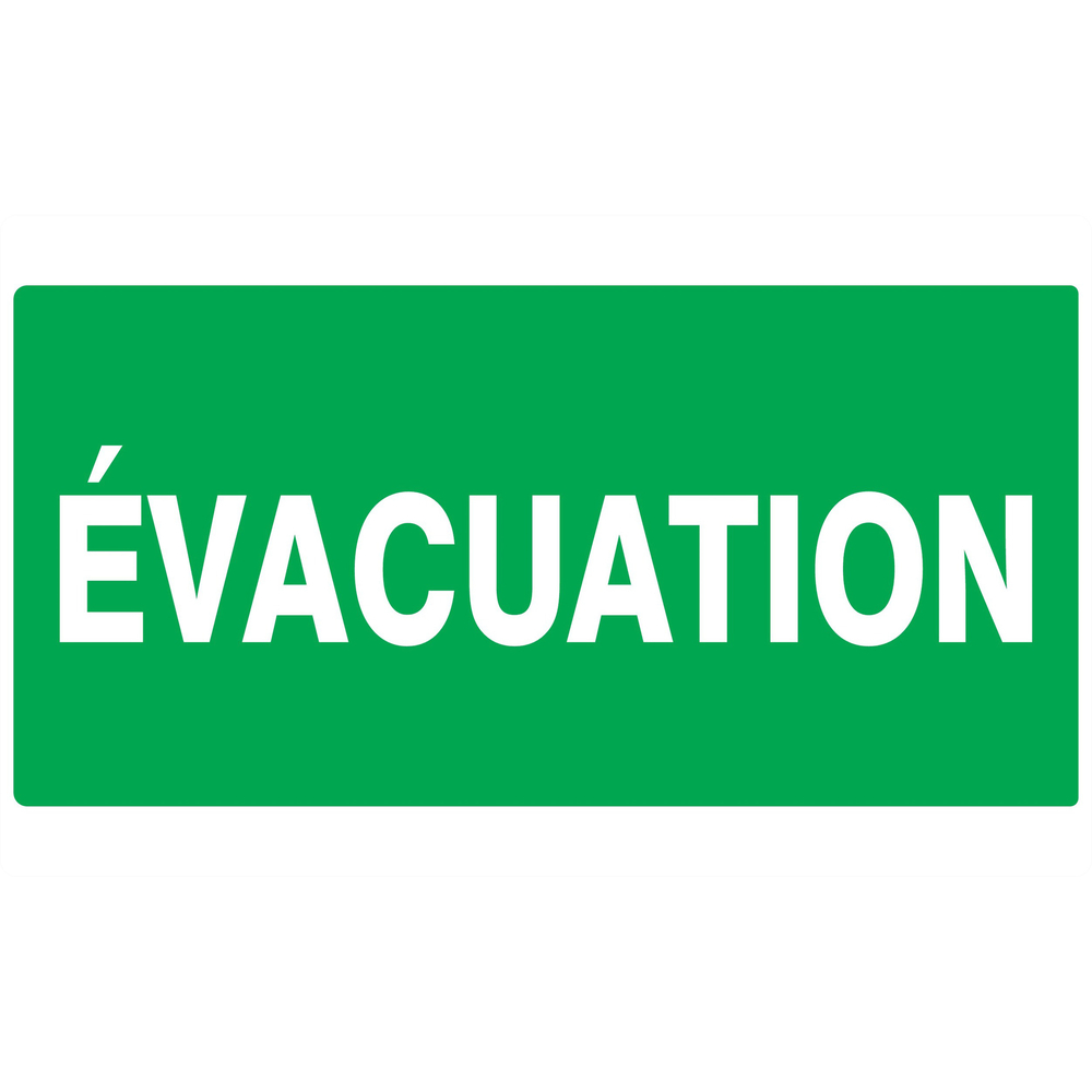 PANNEAU EVACUATION 330X200MM TALIAPLAST - 721403