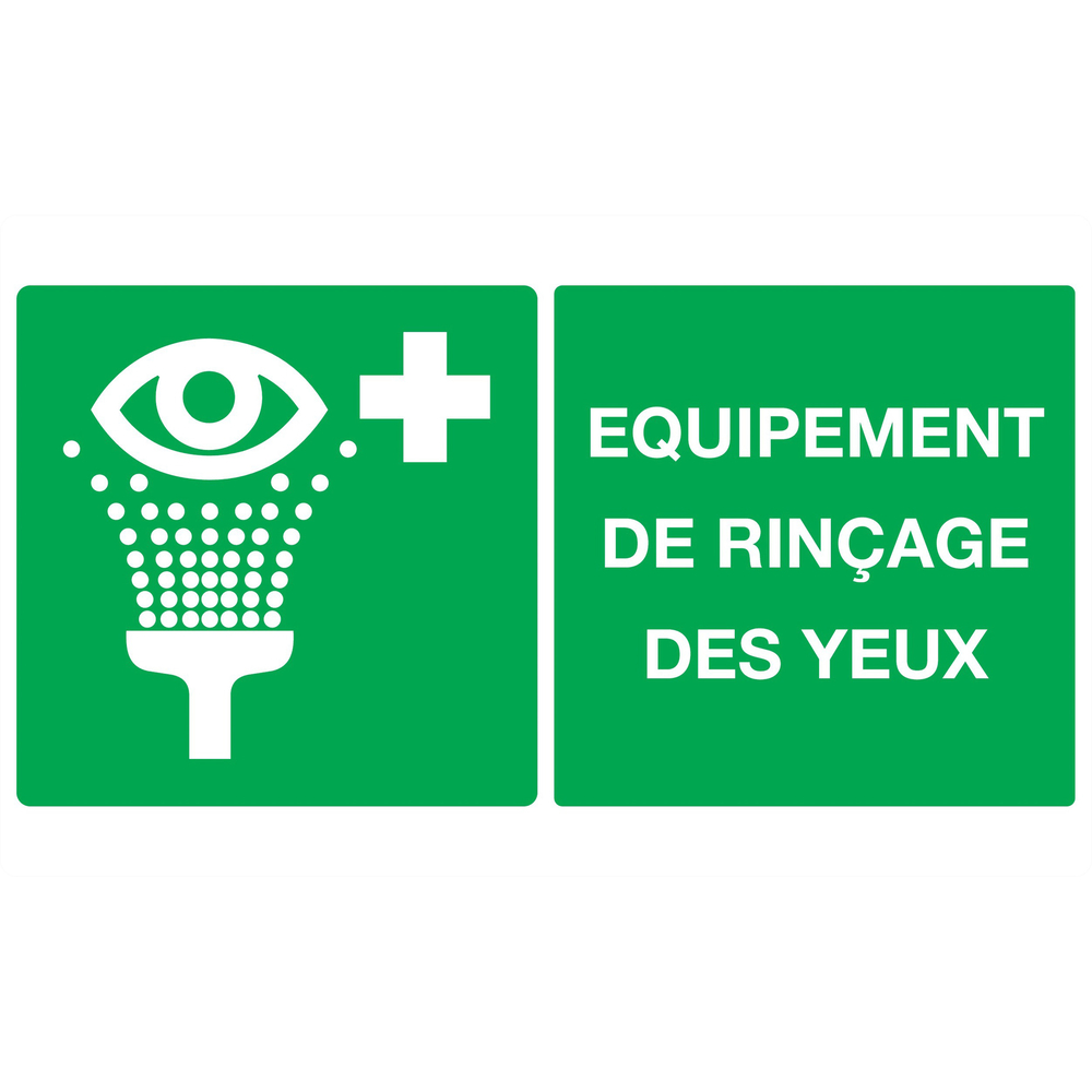 PANNEAU EQUIPEMENT DE RINCAGE DES YEUX 330X200MM TALIAPLAST - 721411