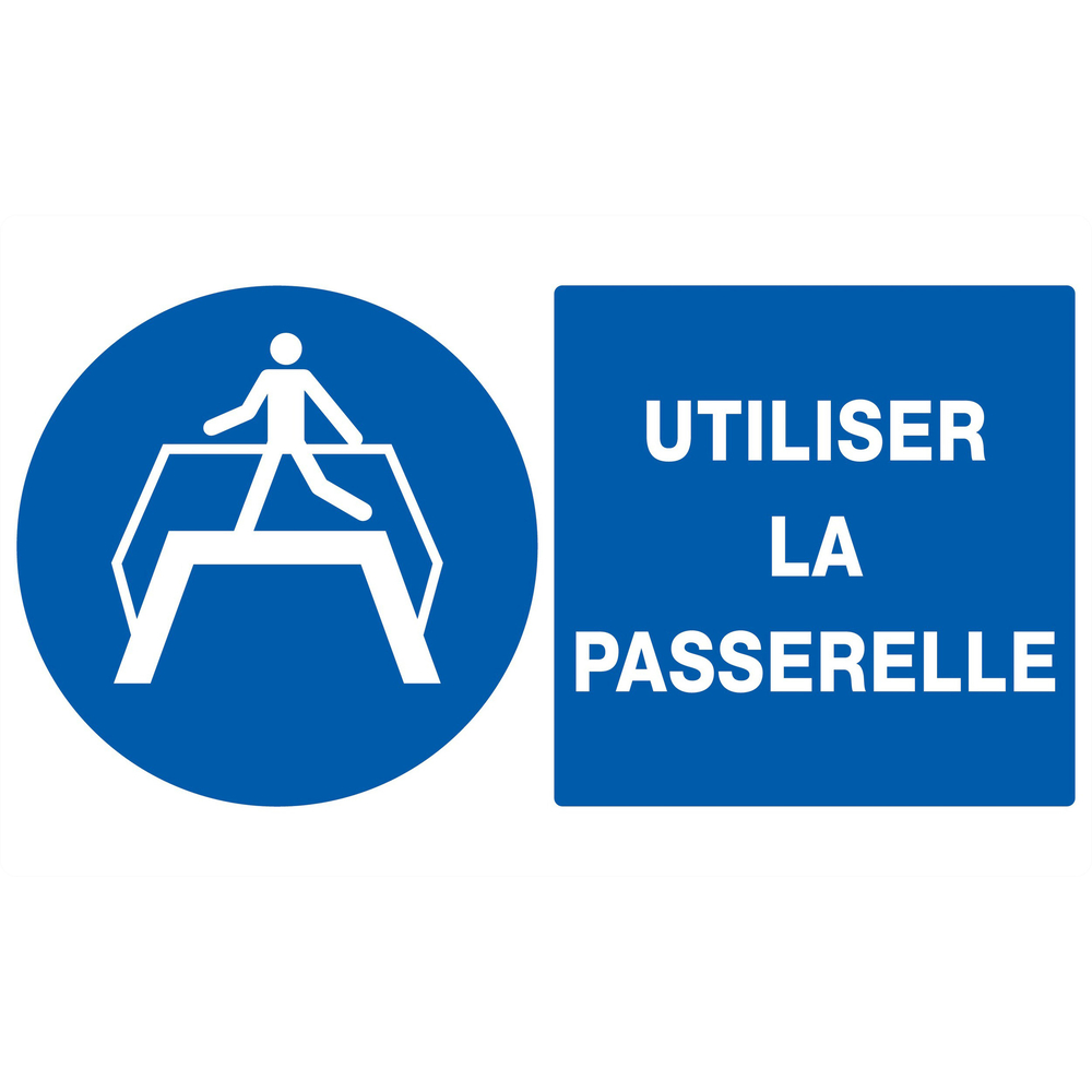 PANNEAU UTILISER LA PASSERELLE 330X200MM TALIAPLAST - 721511