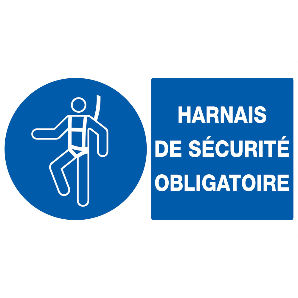 PANNEAU HARNAIS DE SECURITE OBLIGATOIRE 330X200MM TALIAPLAST - 721515