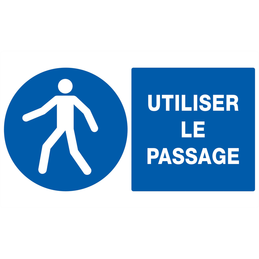 PANNEAU UTILISER LE PASSAGE 330X200MM TALIAPLAST - 721523