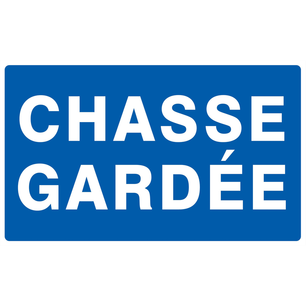 Panneau adhésif CHASSE GARDEE 330X200MM TALIAPLAST - 721602