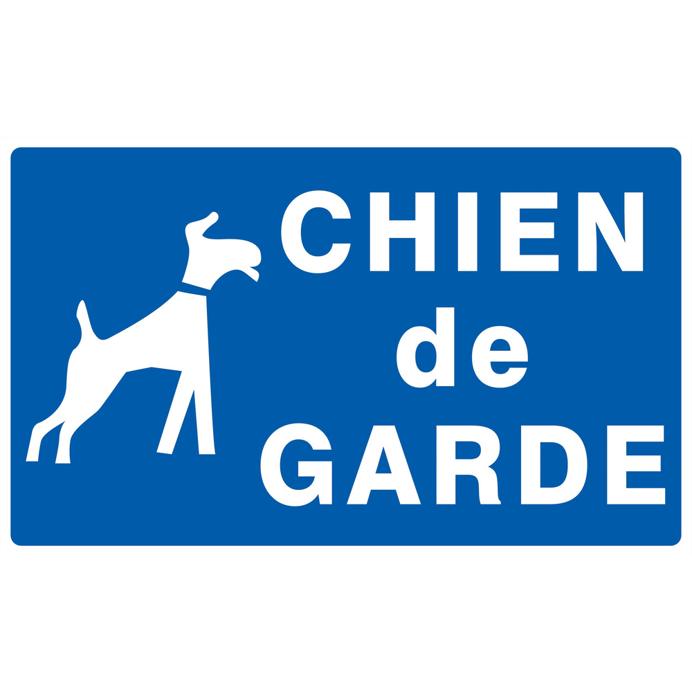 Panneau adhésif CHIEN DE GARDE 330X200MM TALIAPLAST - 721603