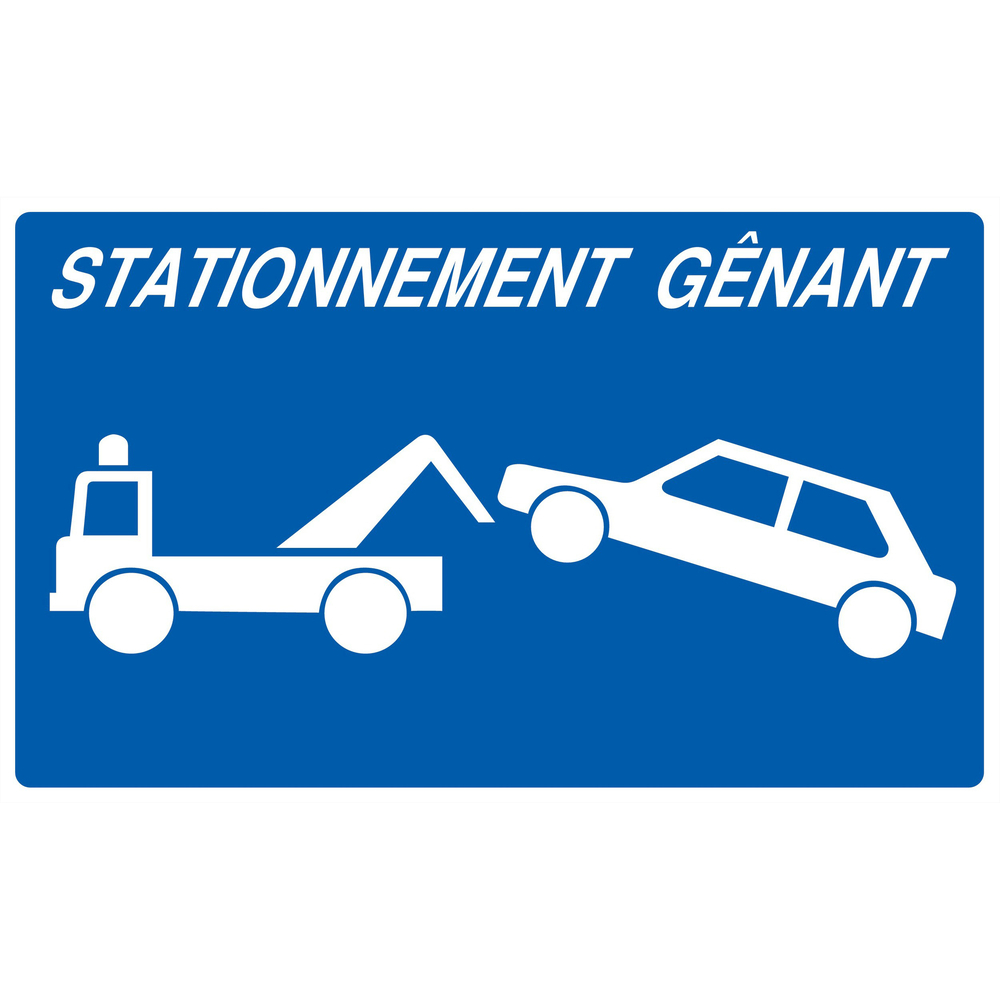 Panneau adhésif STATIONNEMENT GENANT 330X200MM TALIAPLAST - 721605