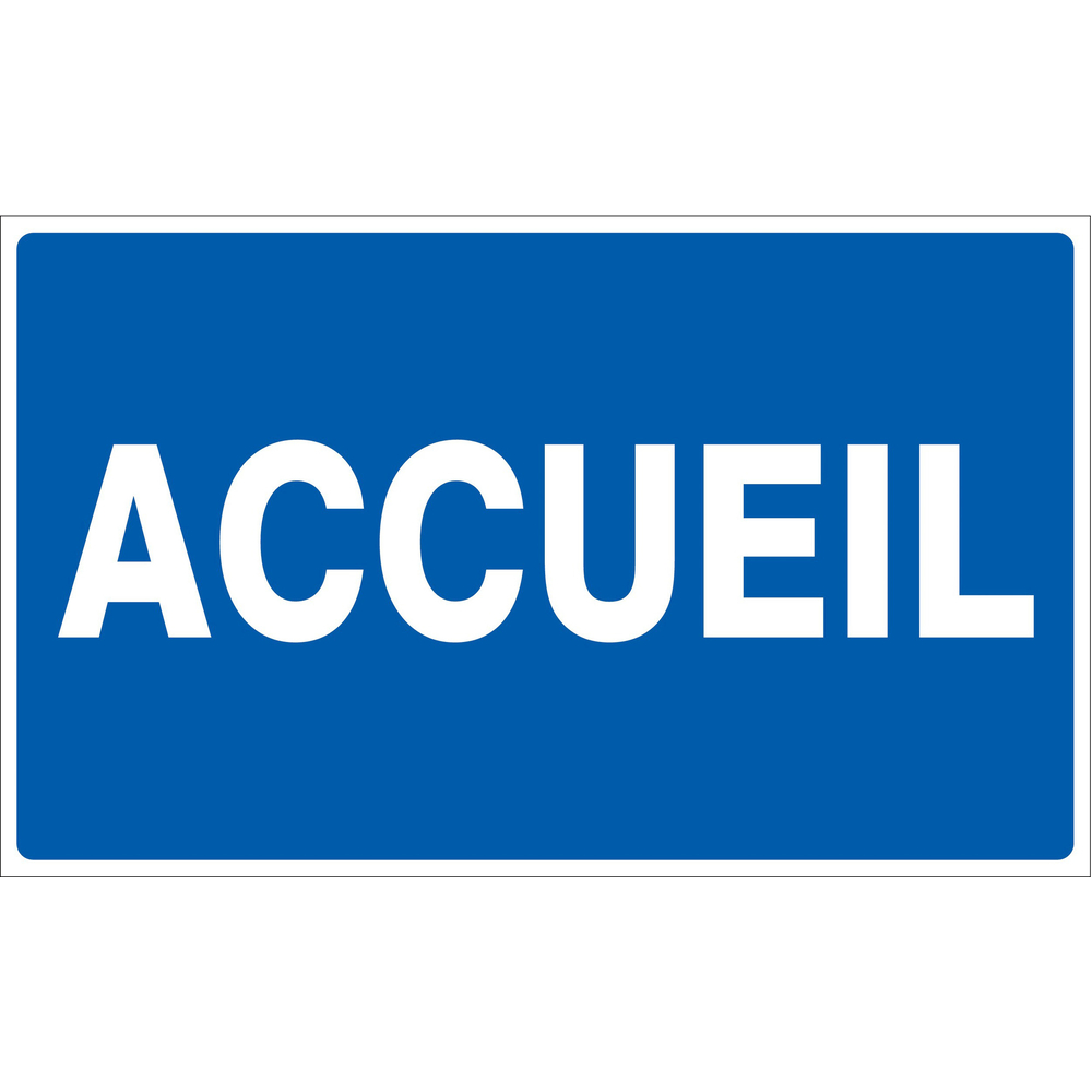 Panneau adhésif ACCUEIL 330X200MM TALIAPLAST - 721623