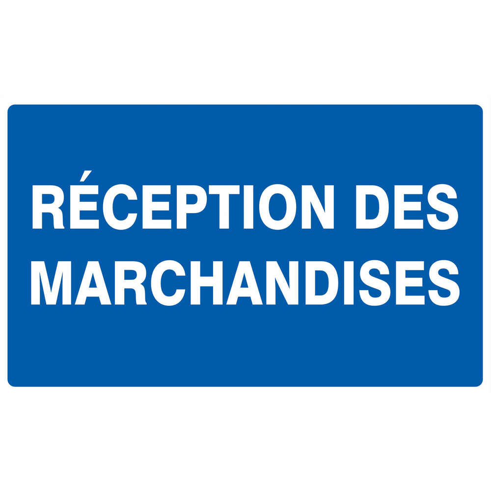 Panneau adhésif RECEPTION DES MARCHANDISES 330X200MM TALIAPLAST - 721625