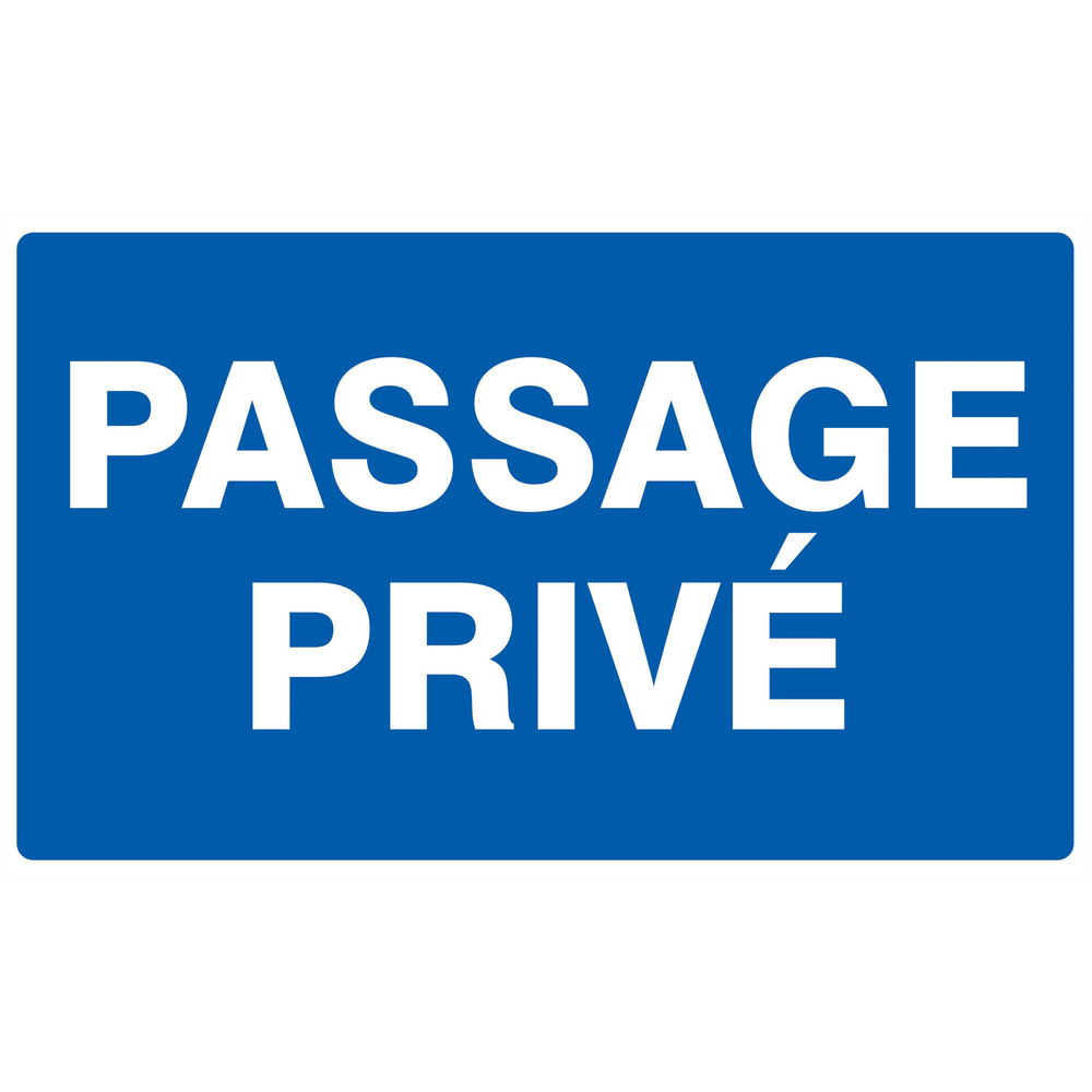 PANNEAU PASSAGE PRIVE 330X200MM TALIAPLAST - 721635