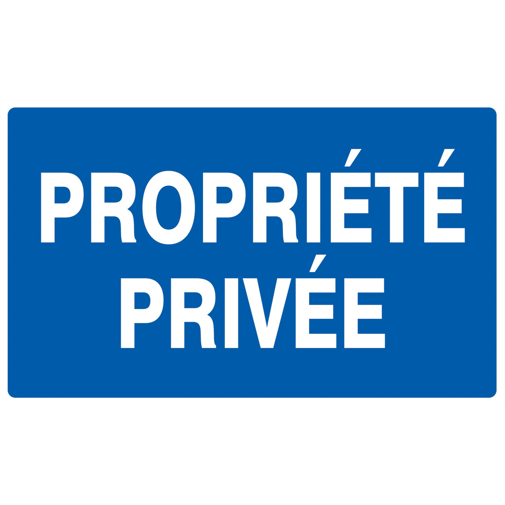 Panneau adhésif PROPRIETE PRIVEE 330X200MM TALIAPLAST - 721643