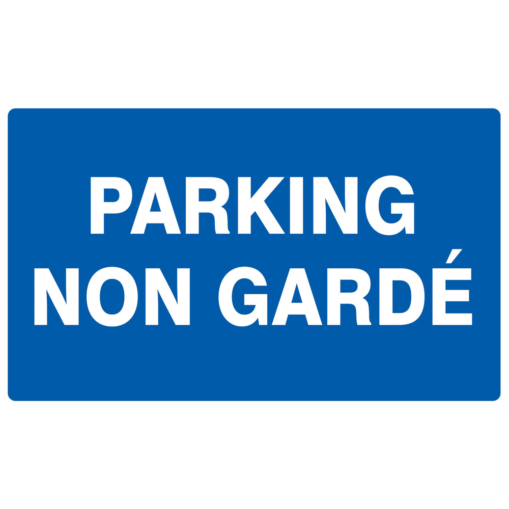 Panneau adhésif PARKING NON GARDE 330X200MM TALIAPLAST - 721646