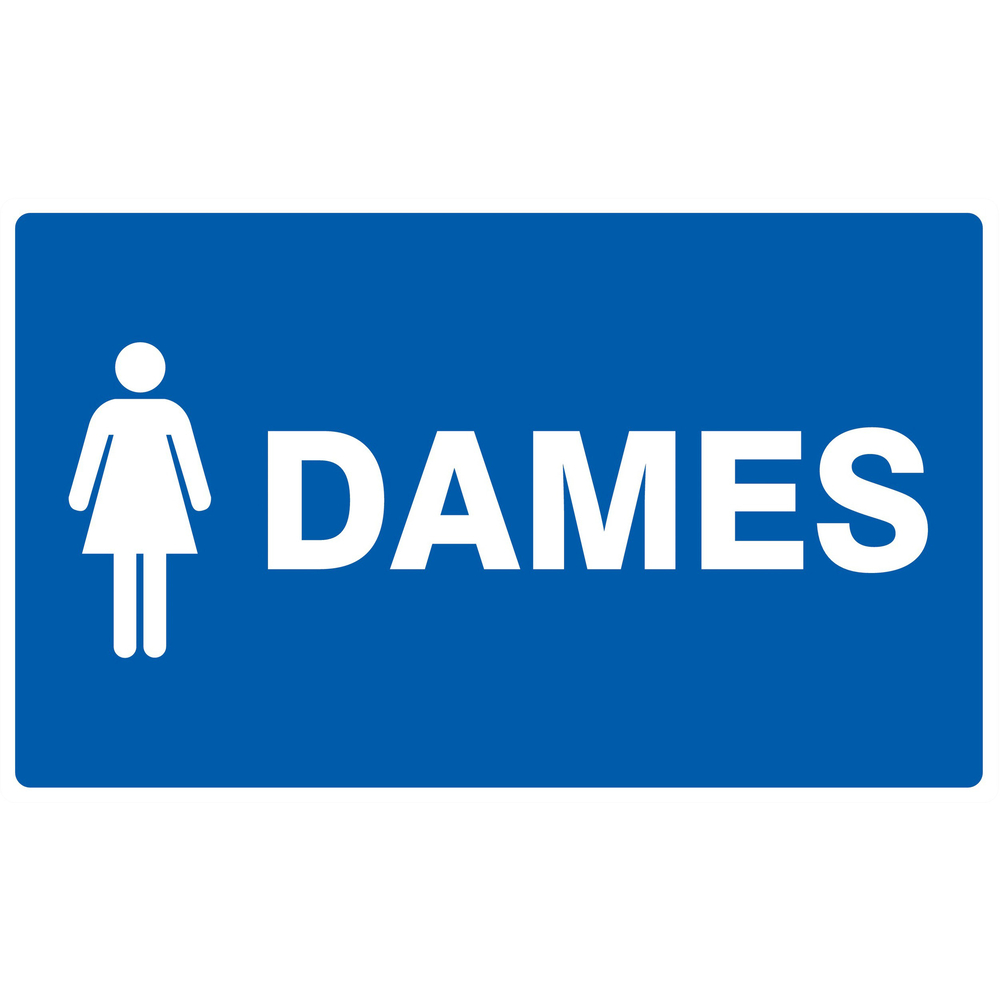 Panneau adhésif TOILETTES DAMES 330X200MM TALIAPLAST - 721647