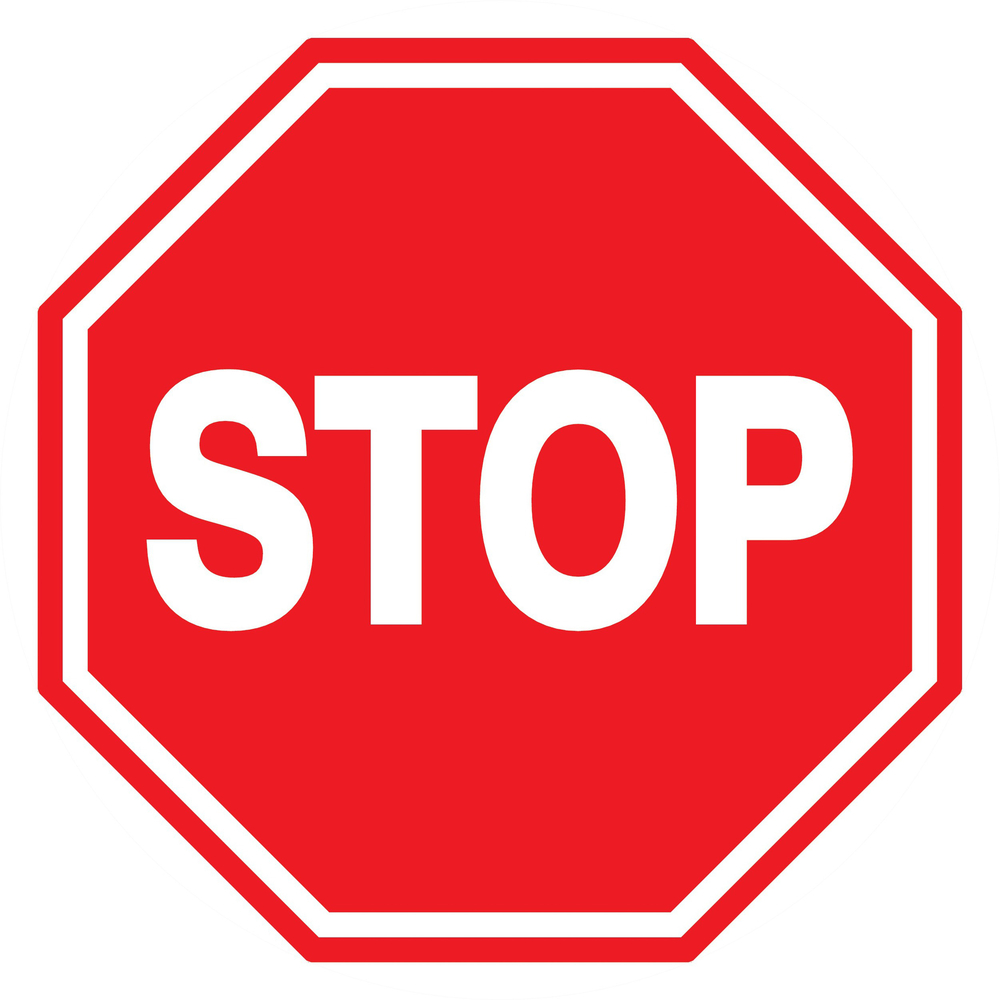 Panneau adhésif STOP Ø300MM TALIAPLAST - 722209
