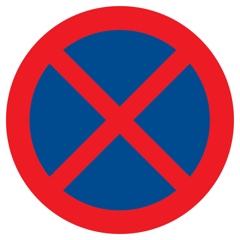 Panneau adhésif ARRET INTERDIT Ø300MM TALIAPLAST - 722214