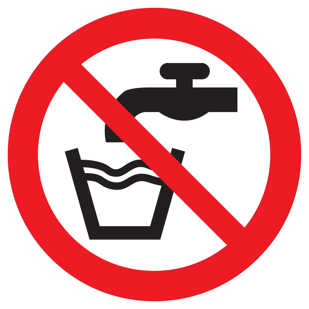 Panneau adhésif EAU NON POTABLE Ø300MM TALIAPLAST - 722227