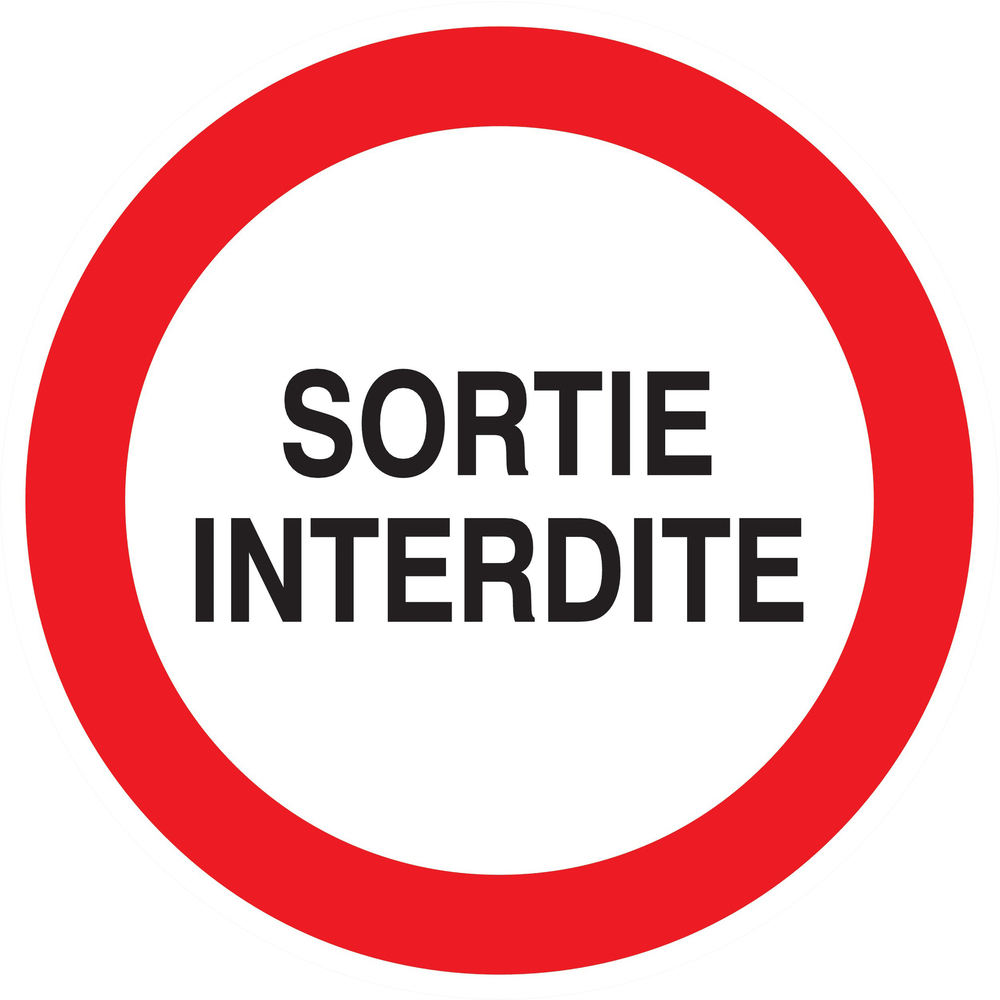 Adhesif Sortie interdite TALIAPLAST - 722241
