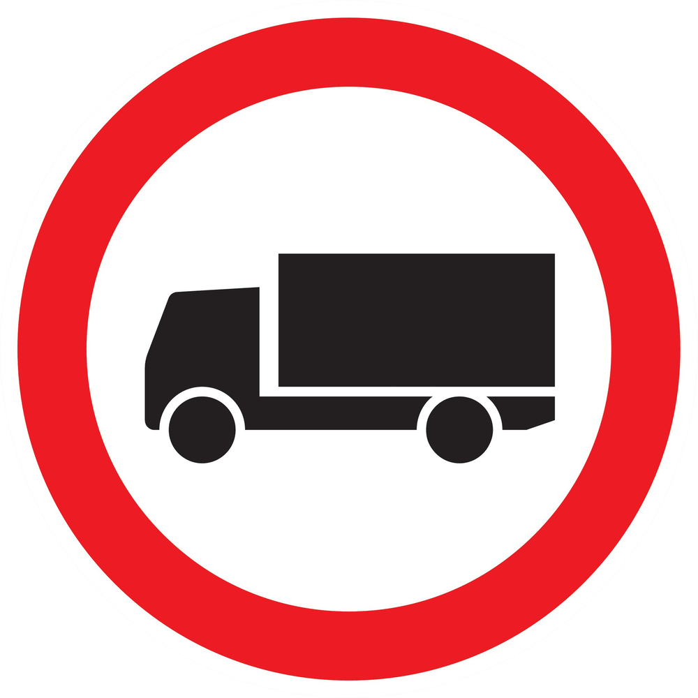 Panneau adhésif INTERDIT AUX POIDS LOURDS Ø300MM TALIAPLAST - 722284