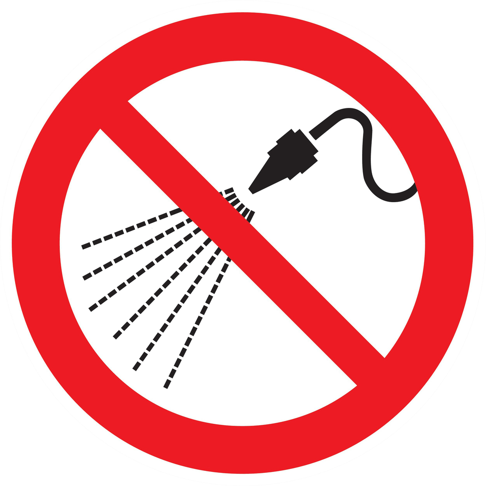 Panneau adhésif INTERDIT D ARROSER Ø300MM TALIAPLAST - 722305