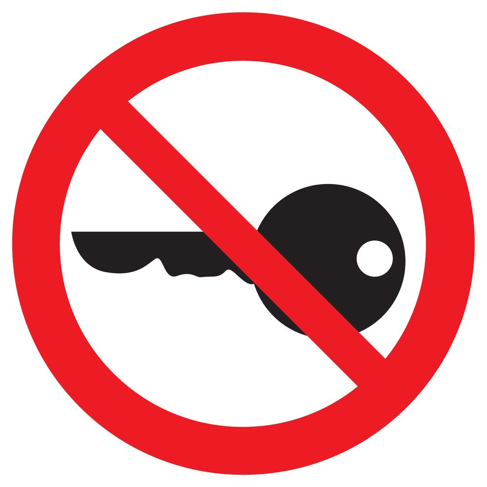 Panneau adhésif DEMARRAGE INTERDIT Ø300MM TALIAPLAST - 722323