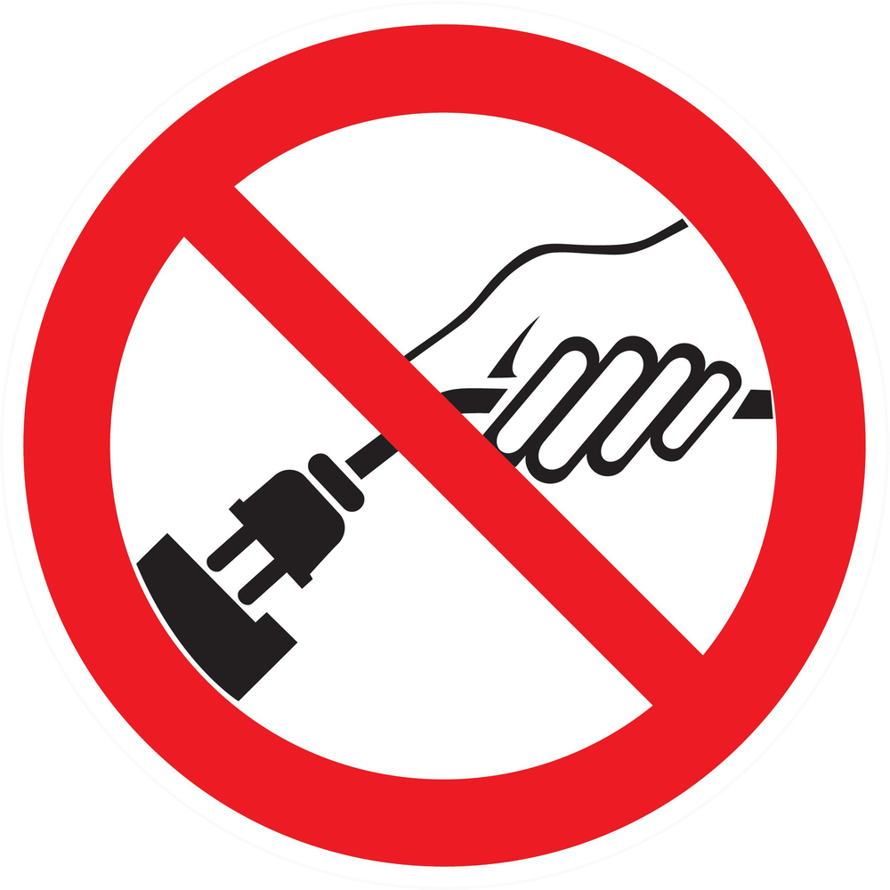 Panneau adhésif INTERDIT DE RETIRER LA PRISE Ø300MM TALIAPLAST - 722324