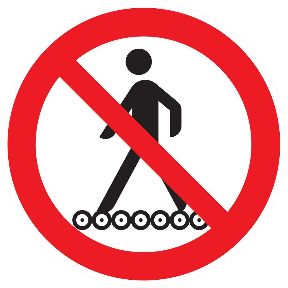 Panneau adhésif INTERDIT DE MONTER SUR LE TAPIS ROULANT Ø300MM TALIAPLAST - 722334