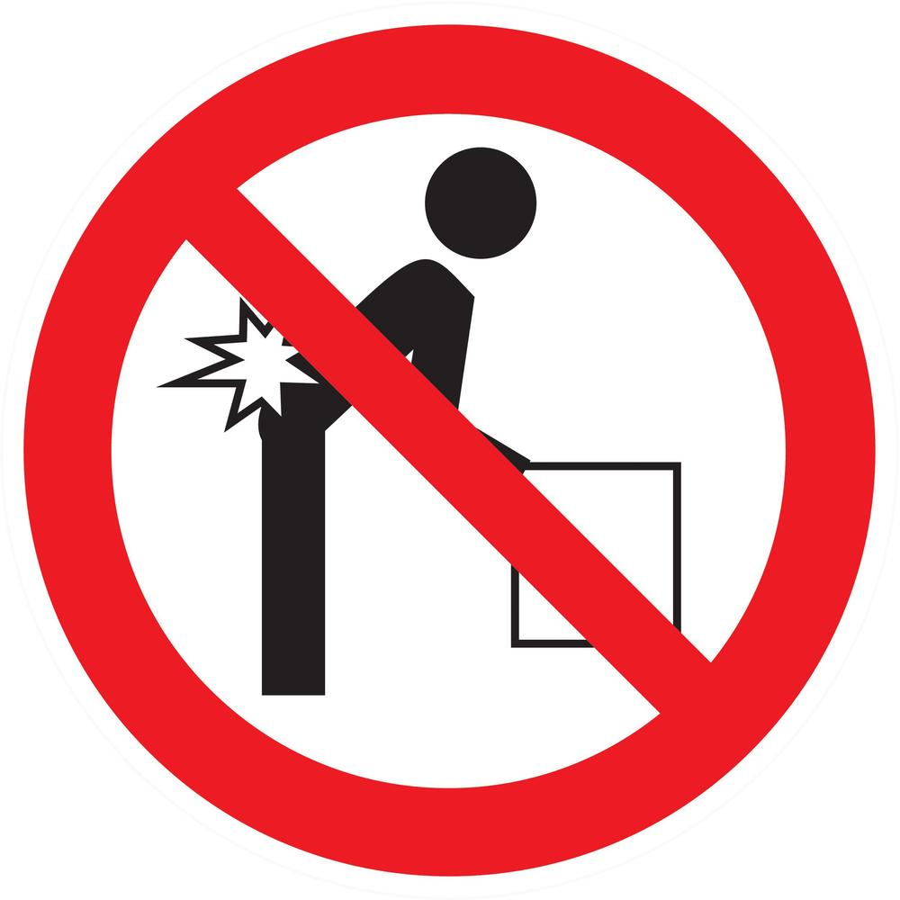 Panneau adhésif MAUVAISE POSITION POUR SOULEVER Ø300MM TALIAPLAST - 722335