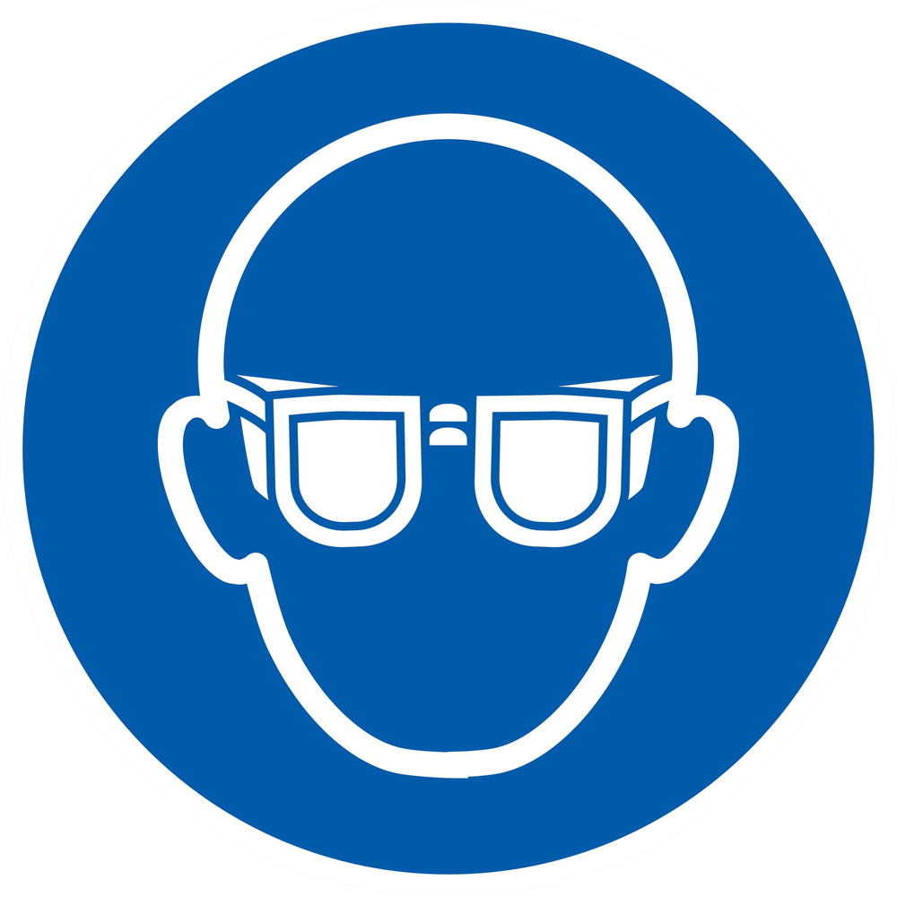 PANNEAU LUNETTES DE PROTECTION OBLIGATOIRES Ø300MM TALIAPLAST - 722503