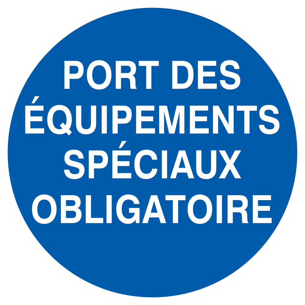PANNEAU PORT DES EQUIPEMENTS SPECIAUX OBLIGATOIRE Ø300MM TALIAPLAST - 722530