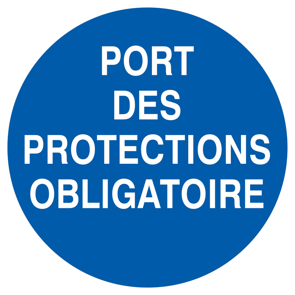 PANNEAU PORT DES PROTECTIONS OBLIGATOIRE Ø300MM TALIAPLAST - 722533