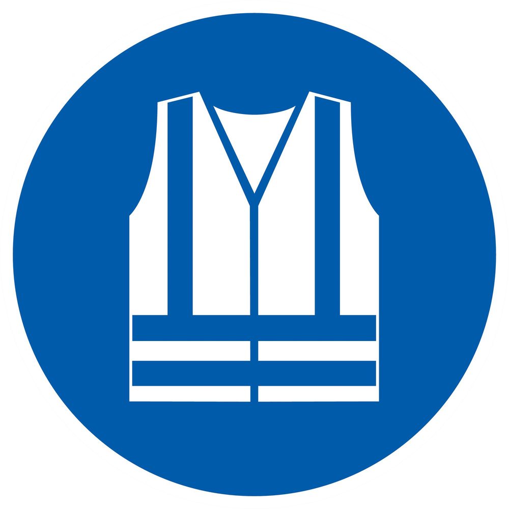 PANNEAU GILET DE SECURITE HAUTE VISIBILITE OBLIGAT. Ø300MM TALIAPLAST - 722540