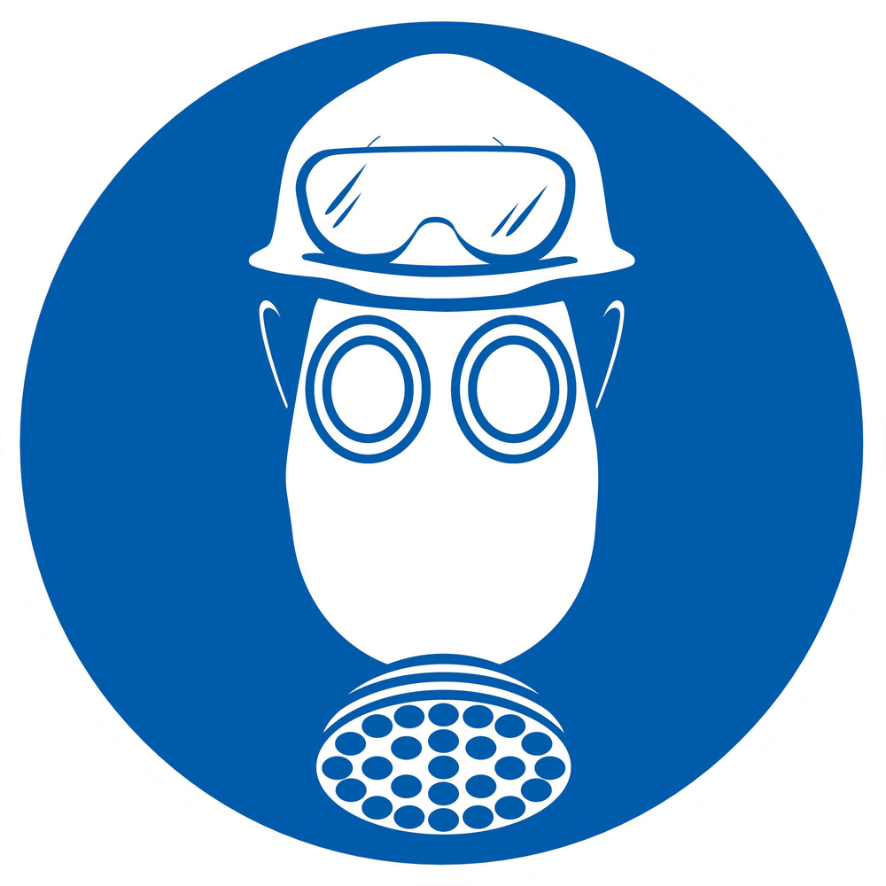 Protec° oblig. tete/vue/voies respira. c. acide d.300mm TALIAPLAST - 722546