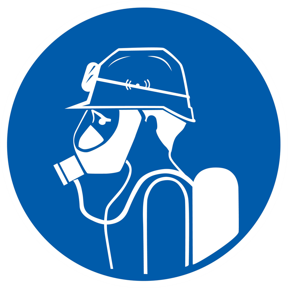 Panneau adhésif PROTEC° OBLIGAT. TETE/VUE/VOIES RESPIRATOIRES Ø300MM TALIAPLAST - 722548