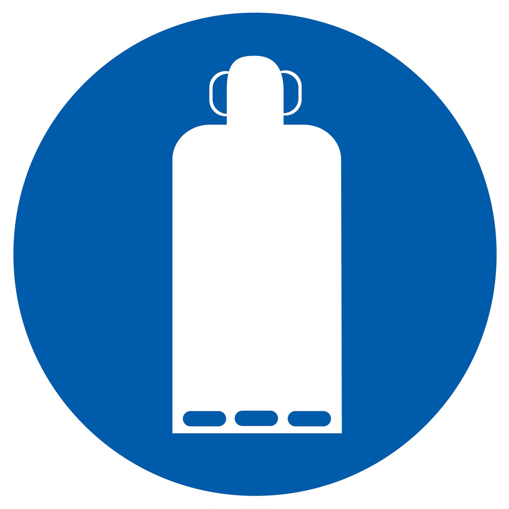 Panneau adhésif BOUTEILLE DE GAZ OBLIGATOIRE Ø300MM TALIAPLAST - 722564