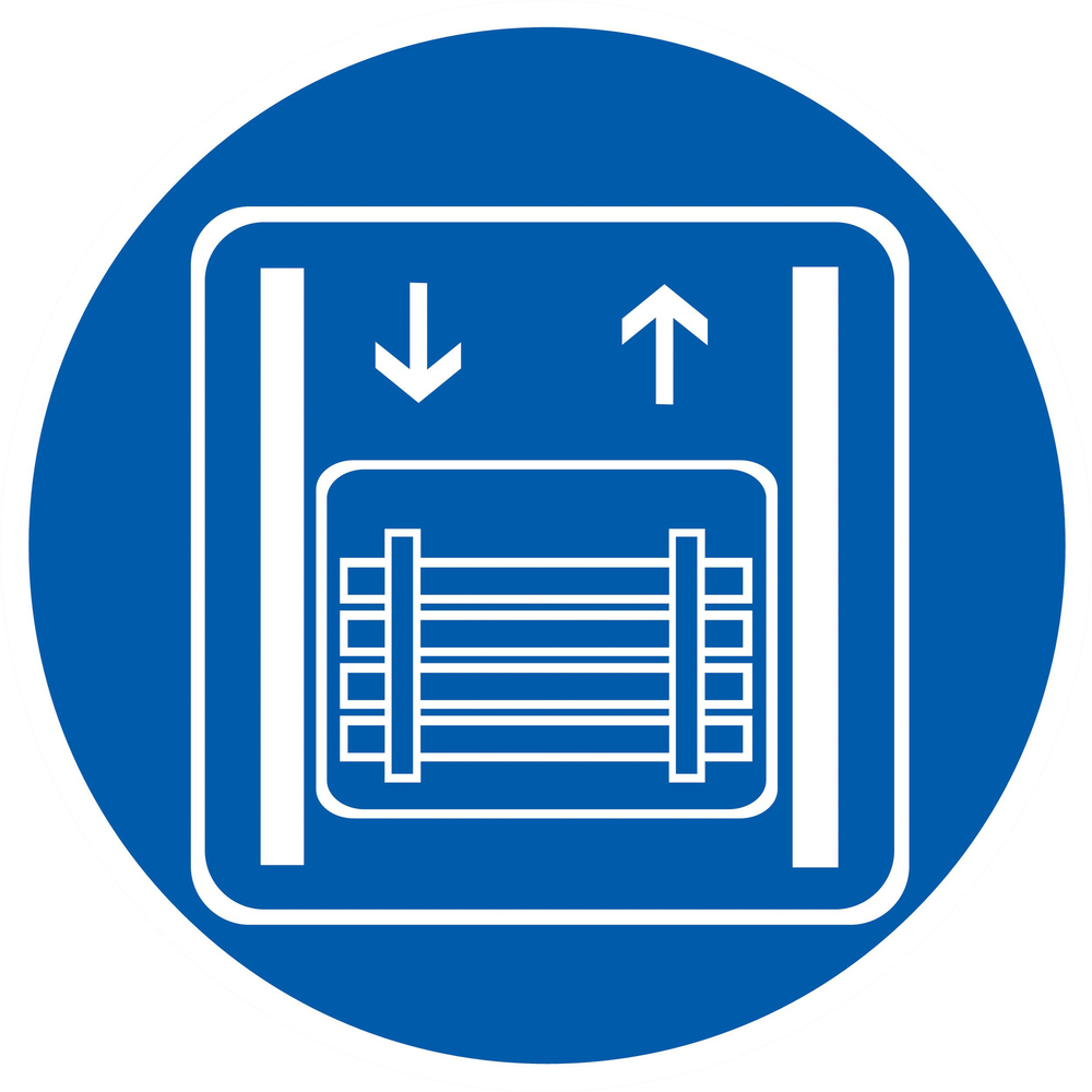 Panneau adhésif TRANSPORT DE MARCHANDISES EXCLUSIVEMENT Ø300MM TALIAPLAST - 722569