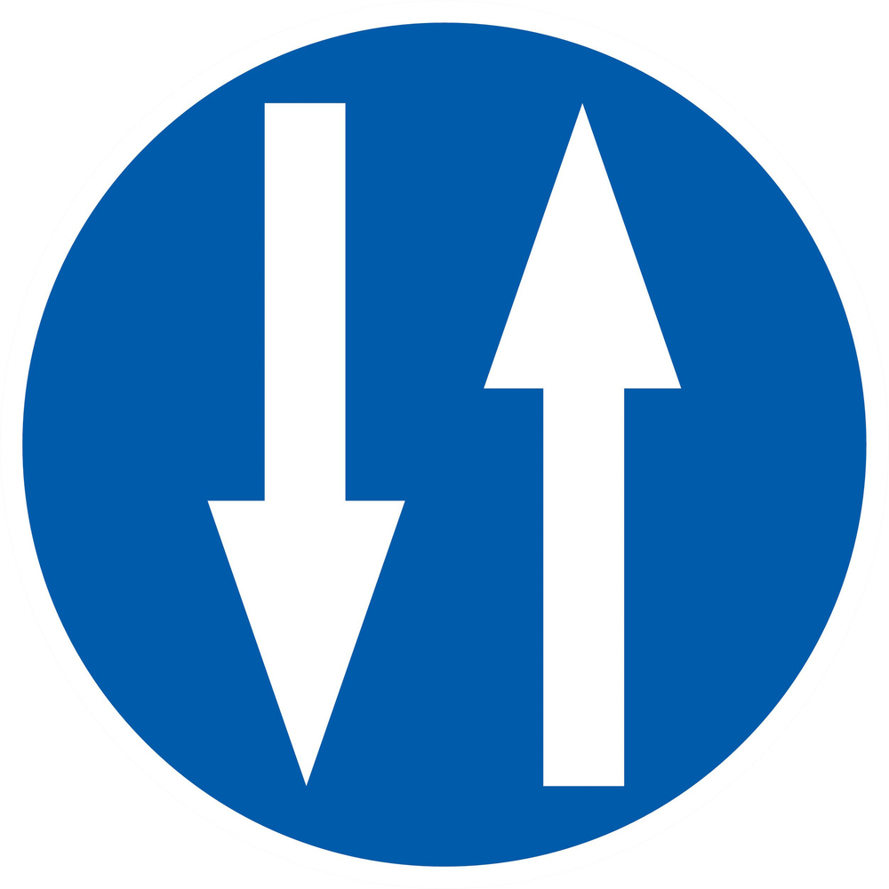 PANNEAU CIRCULATION A DOUBLE SENS Ø300MM TALIAPLAST - 722584