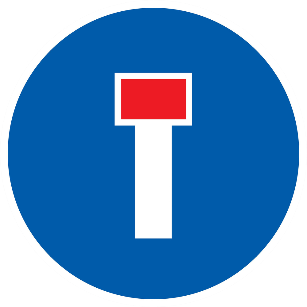 Panneau adhésif VOIE SANS ISSUE Ø300MM TALIAPLAST - 722587