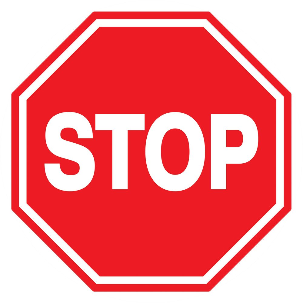 Panneau adhésif STOP Ø420MM TALIAPLAST - 723205