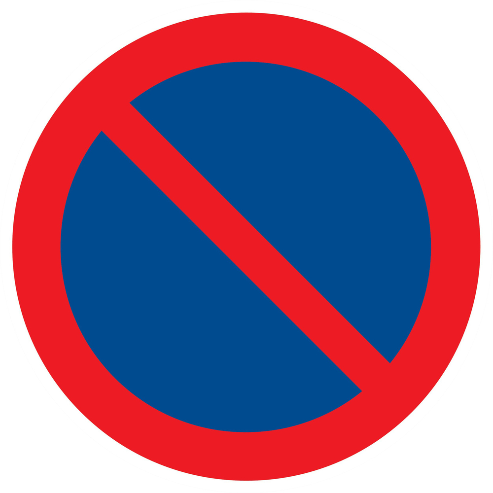 Panneau adhésif STATIONNEMENT INTERDIT Ø420MM TALIAPLAST - 723211