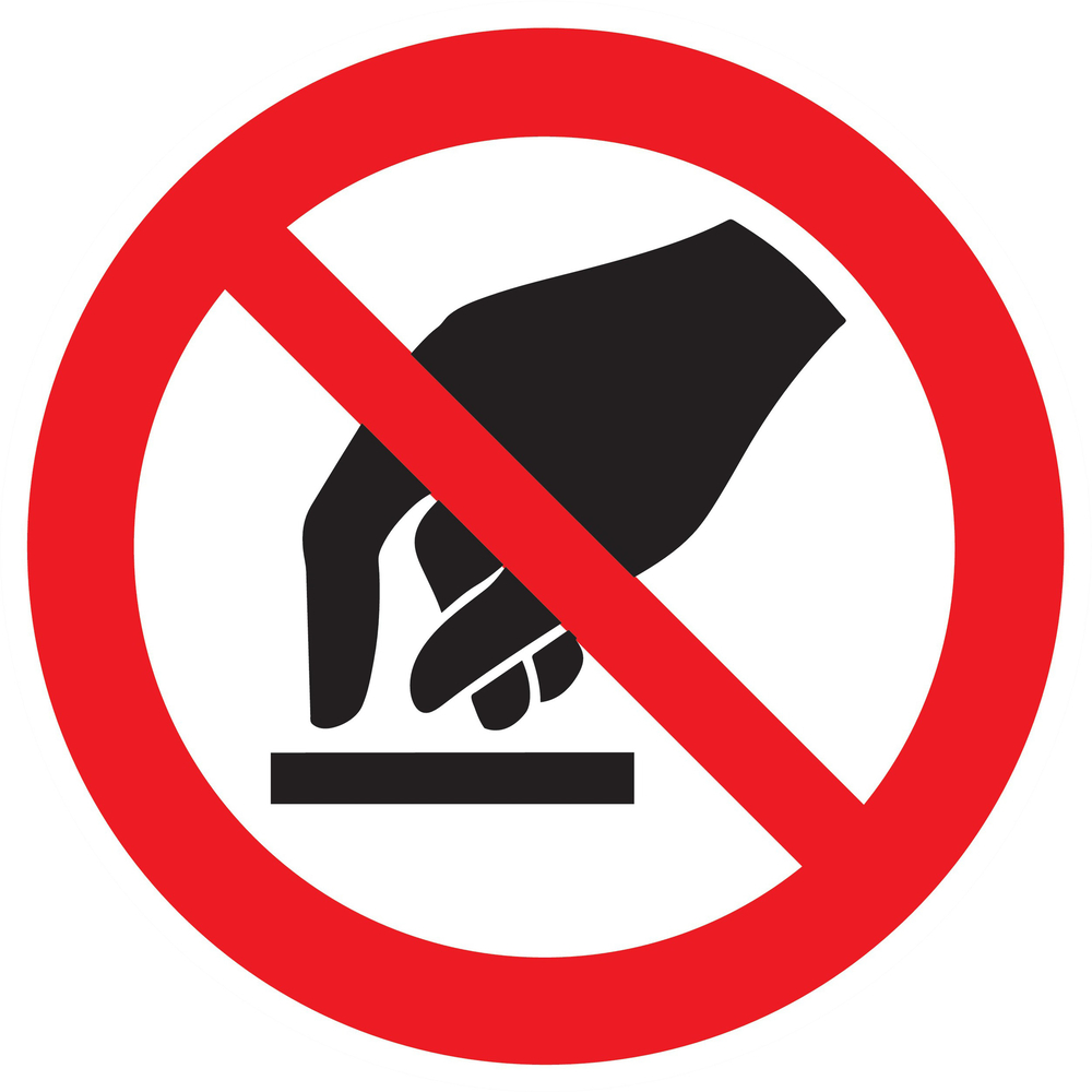 Panneau adhésif INTERDICTION DE TOUCHER Ø420MM TALIAPLAST - 723248