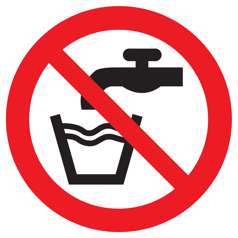 Panneau adhésif EAU NON POTABLE Ø420MM TALIAPLAST - 723258