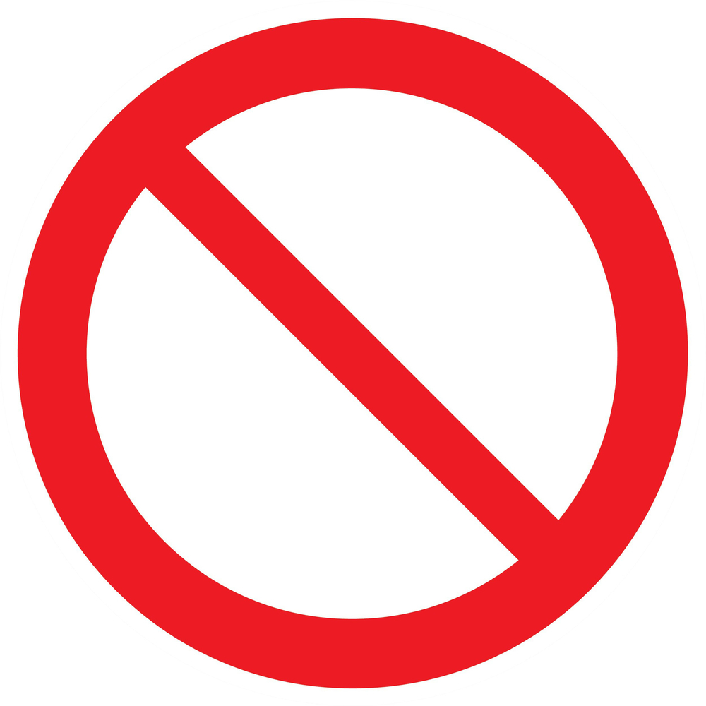 Panneau adhésif INTERDICTION Ø420MM TALIAPLAST - 723259