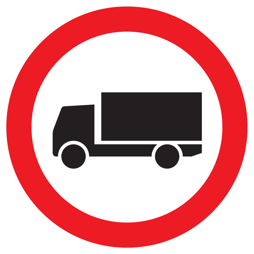 Panneau adhésif INTERDIT AUX POIDS LOURDS Ø420MM TALIAPLAST - 723284