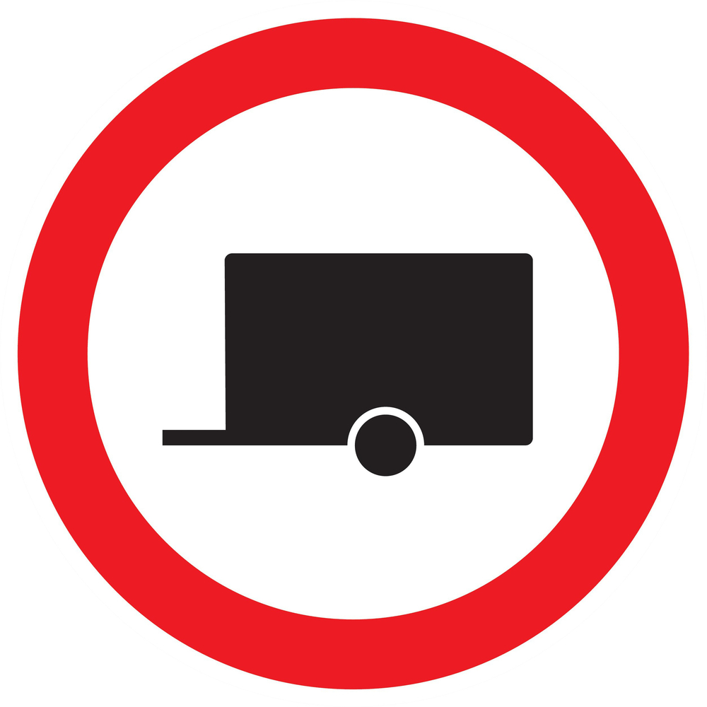 Panneau adhésif INTERDIT AUX REMORQUES Ø420MM TALIAPLAST - 723295